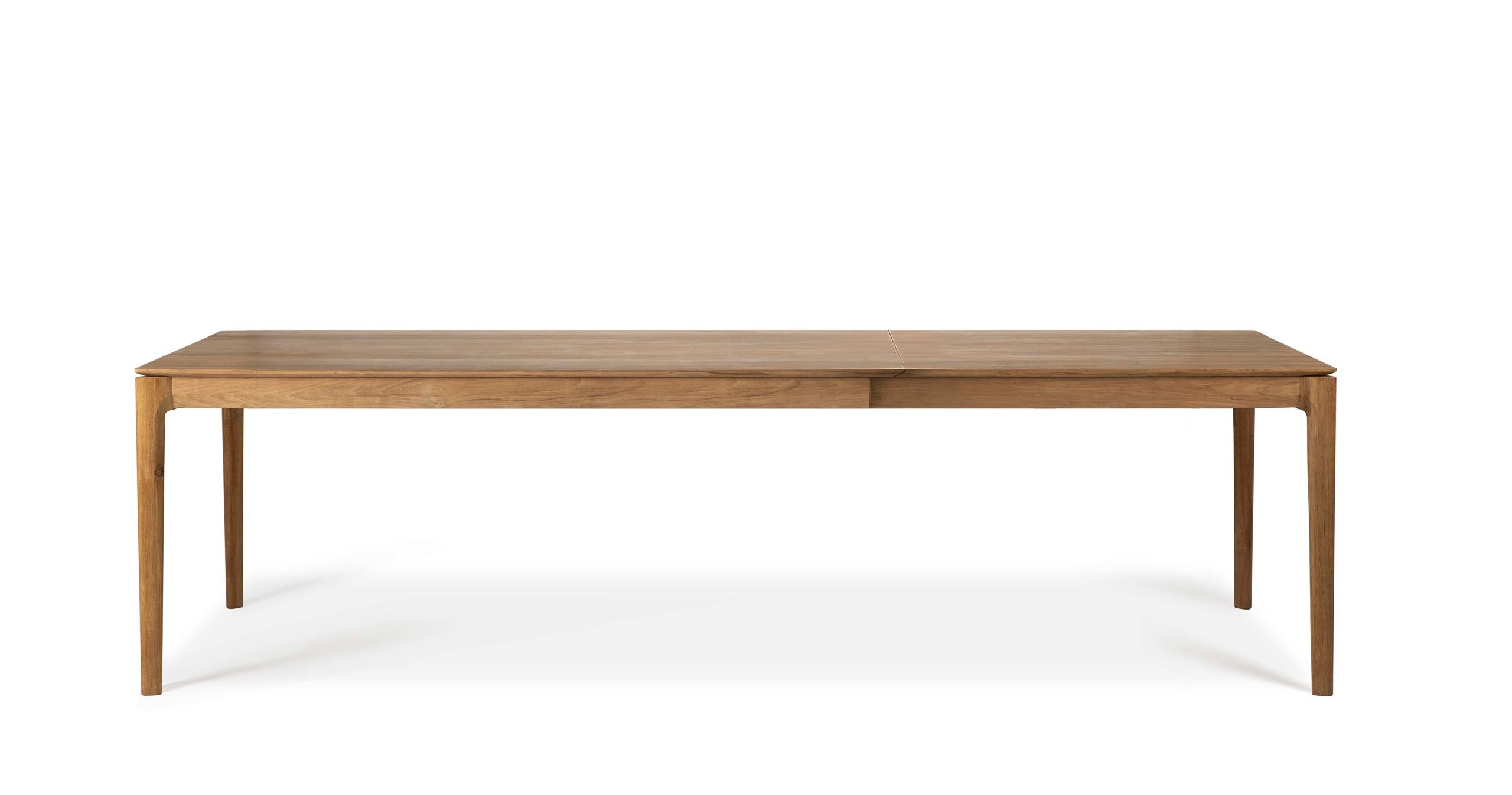 Ethnicraft - Table Bok à allonges - Teck - 140/220 x 90 x H76