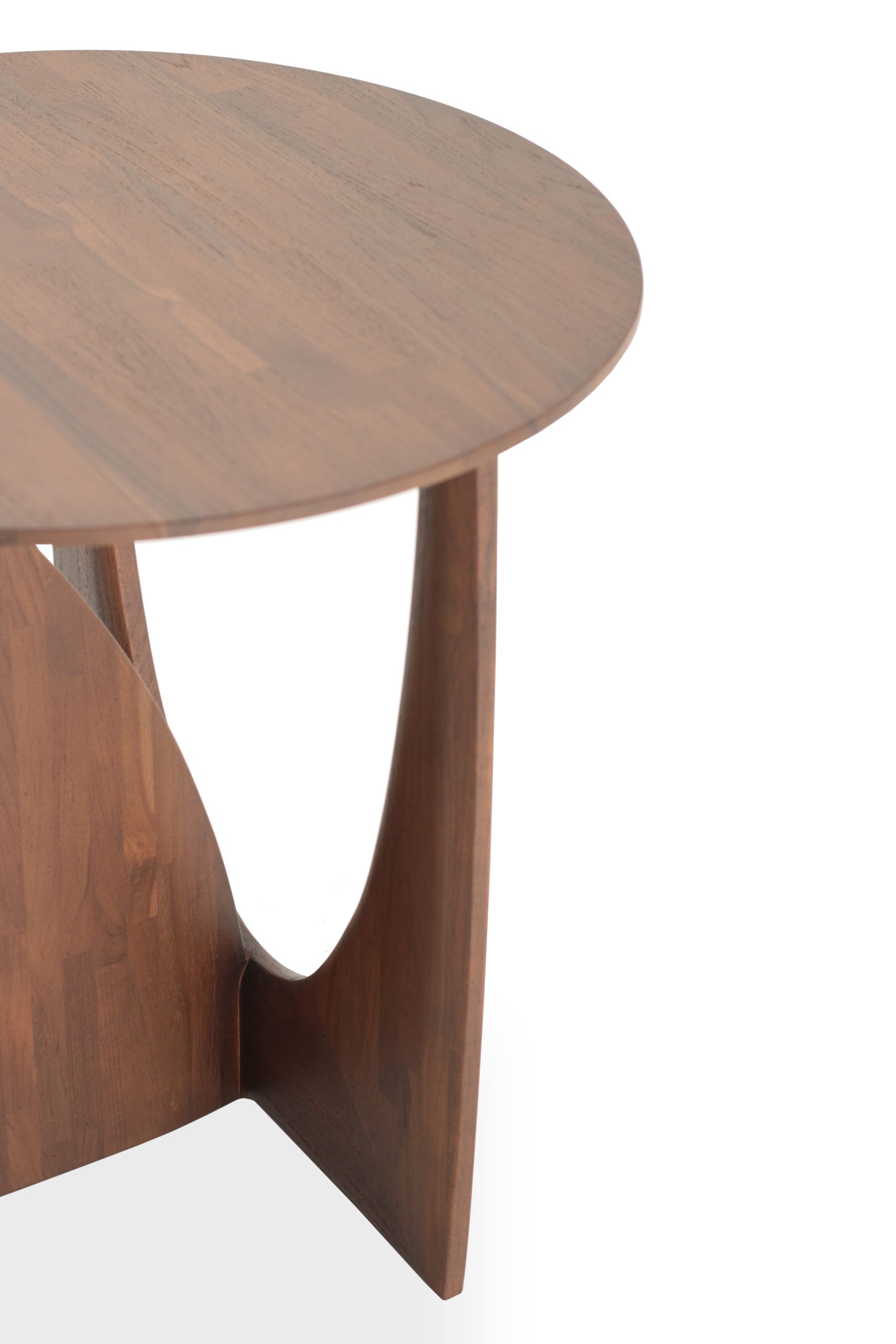 Ethnicraft - Table d'appoint Geometric - Teck brun verni