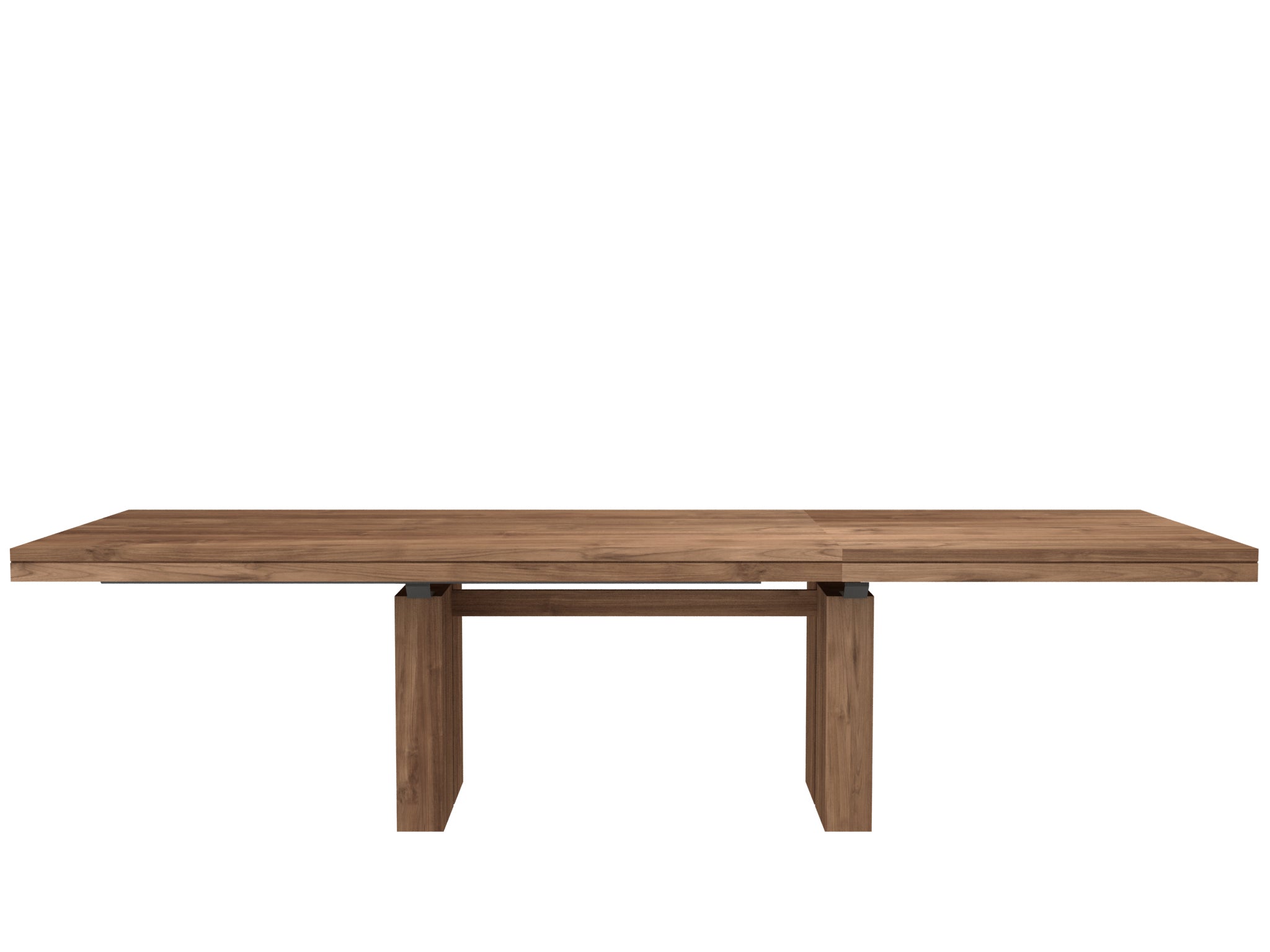 Ethnicraft - Table Double à allonges - Teck - 200/300 x 100 x 76