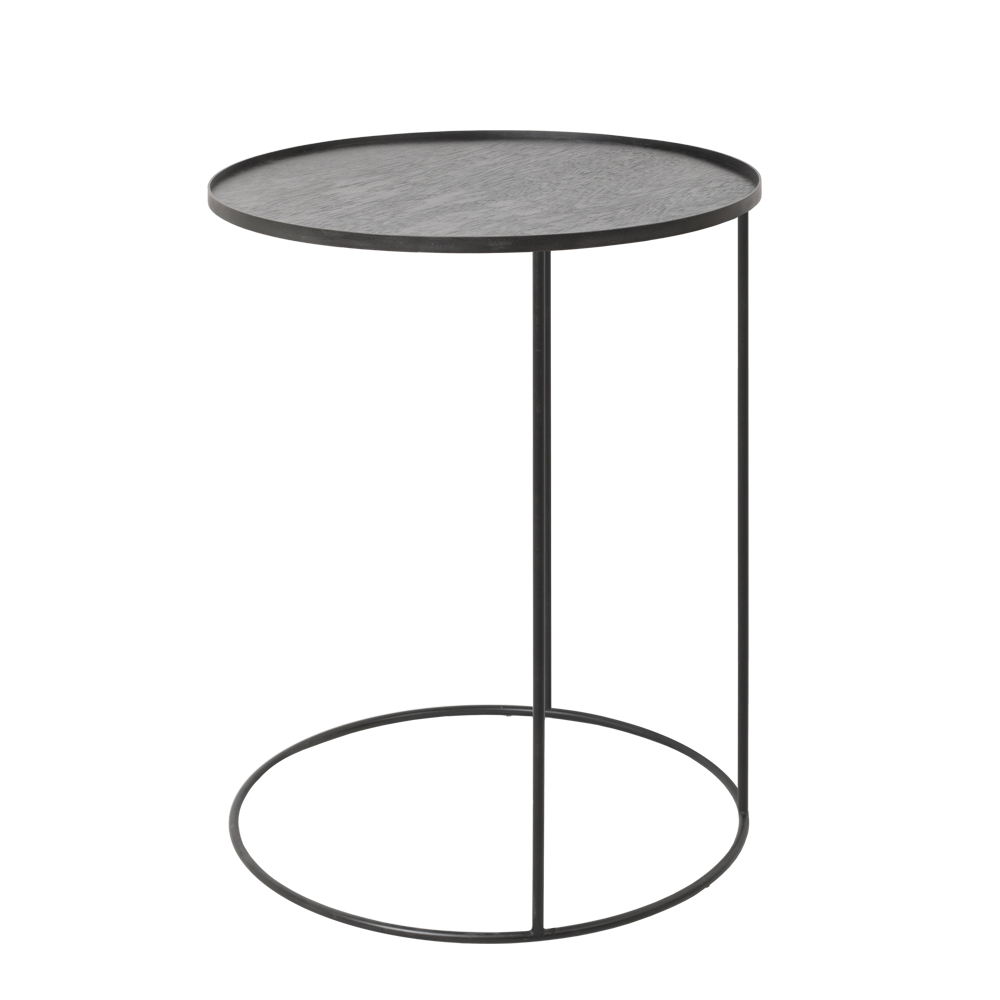 Ethnicraft - Table d'appoint à plateaux - ronde - Diamètre 49