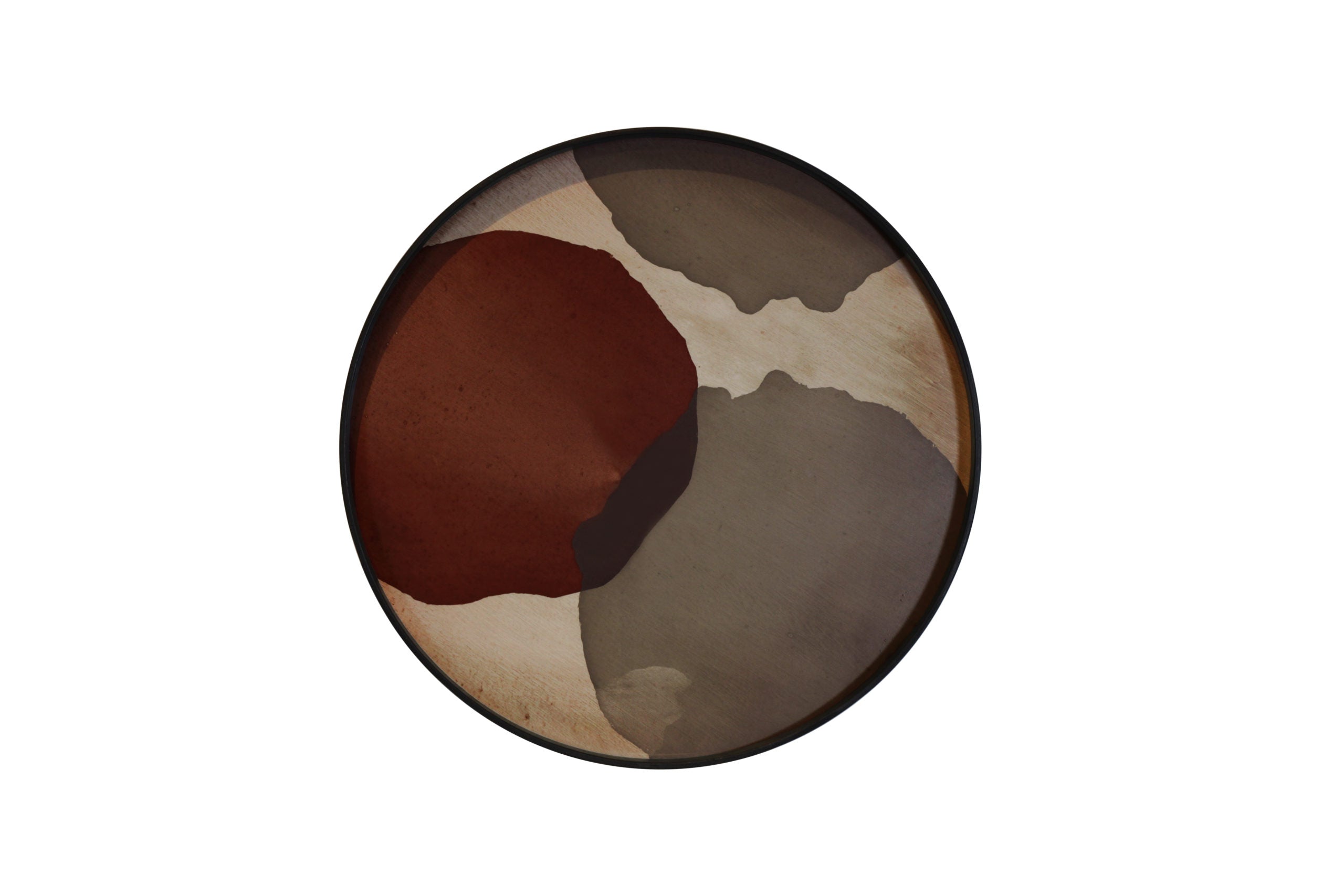 Ethnicraft - Plateaux ronds en verre - taille L - diam. 61