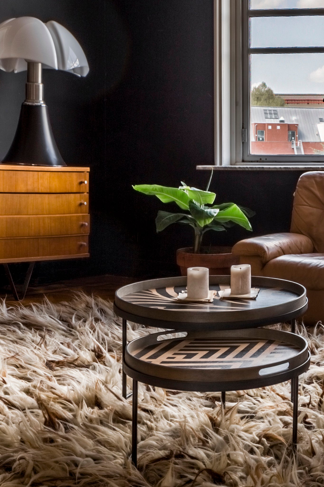 Ethnicraft - Plateaux ronds en bois - taille S - diam. 48