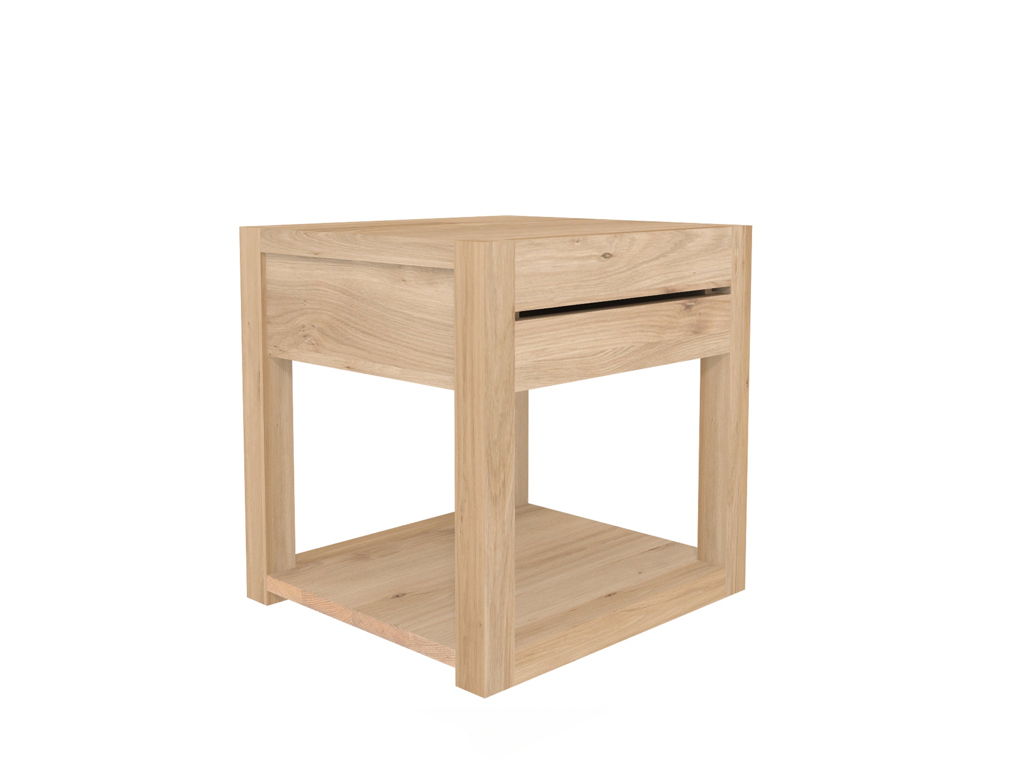 Ethnicraft - Table de chevet Azur - Chêne - 48 x 44 x H48