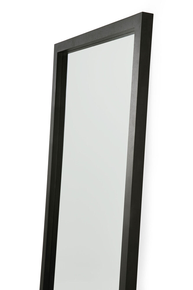 Ethnicraft - Miroir de sol Light Frame black - Chêne verni - 90 x 5 x H200