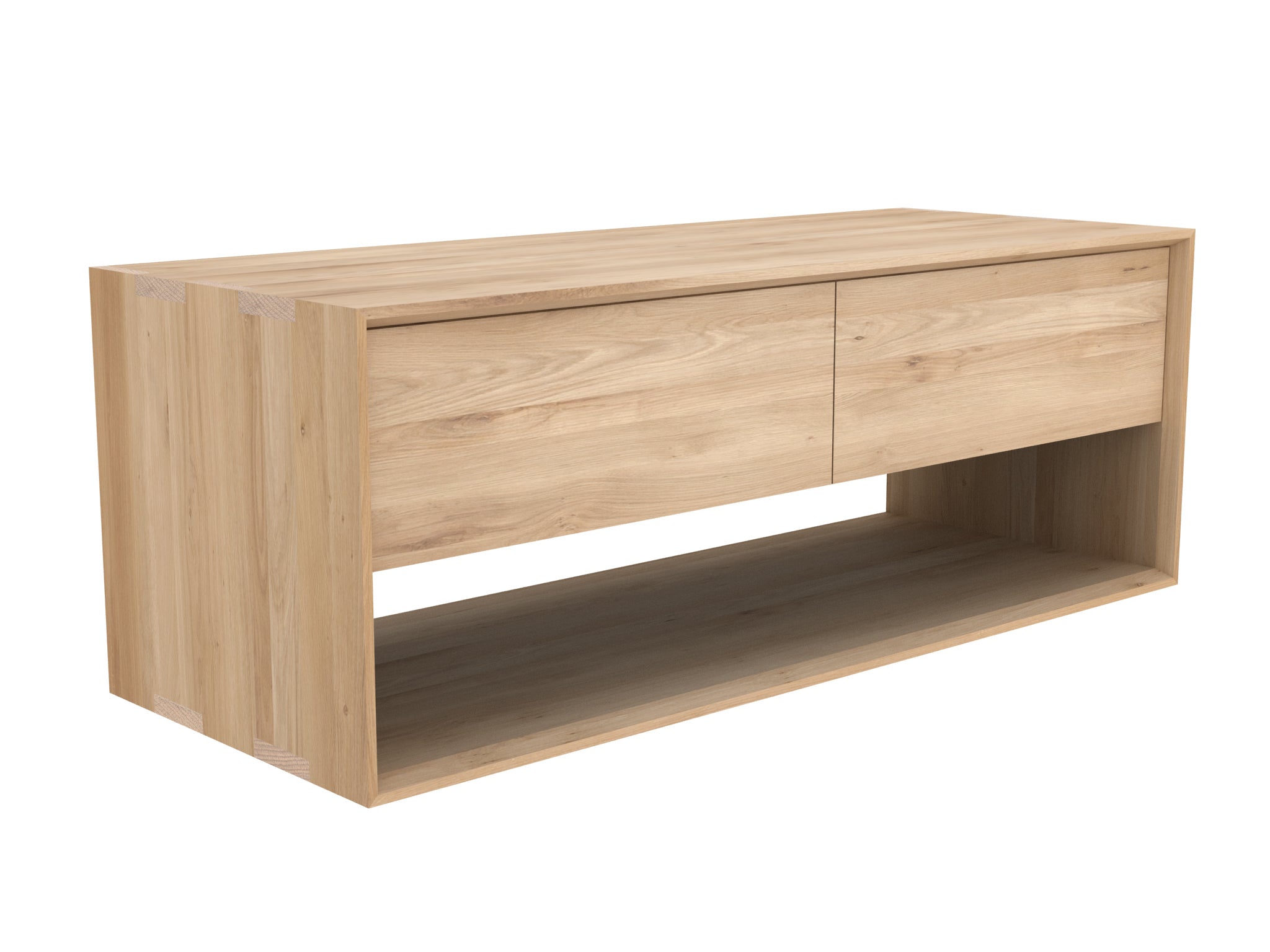 Ethnicraft - Meuble TV Nordic - Chêne massif - 120 X 46 x H.45