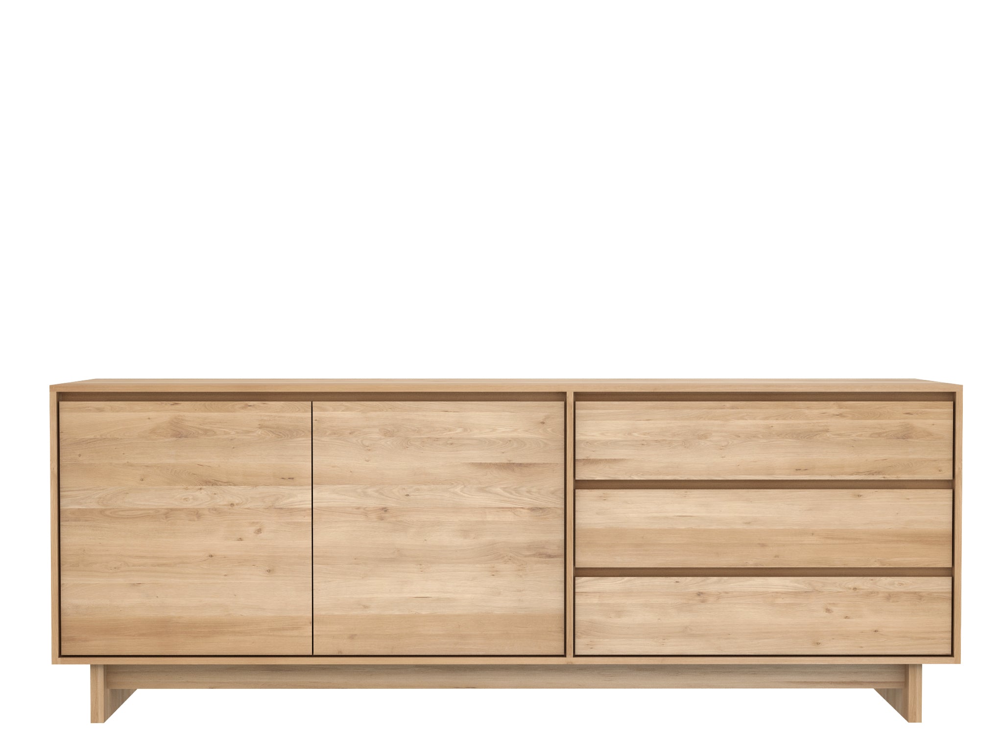 Ethnicraft - Buffet Wave - Chêne massif - 2p - 3t -L.205 X 46 x H77
