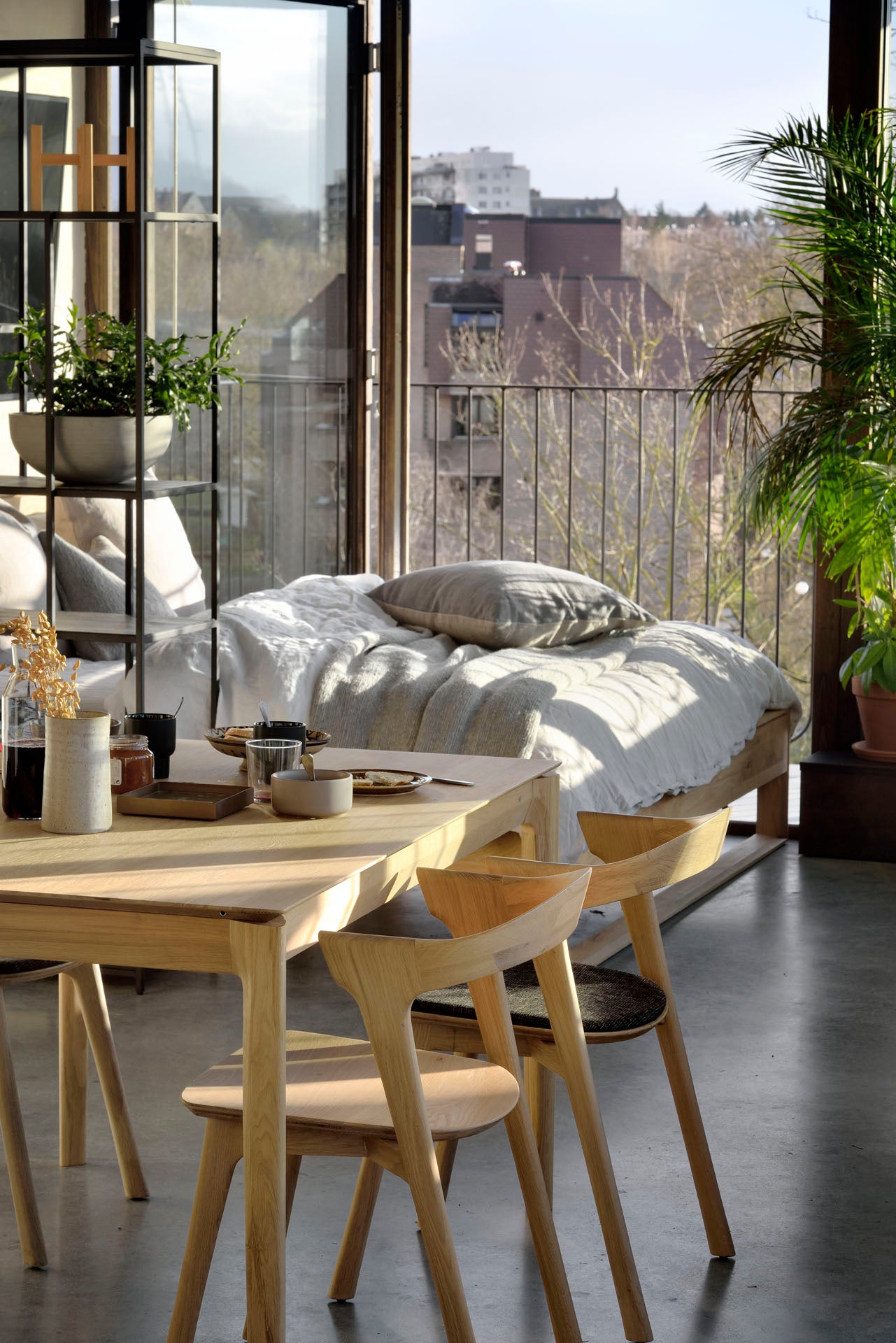 Ethnicraft - Table Bok - Chêne massif - 140 x 80 x H76