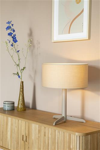 Zuiver - Lampe "Shelby" - Pied gris - Déstockage - (-50%)