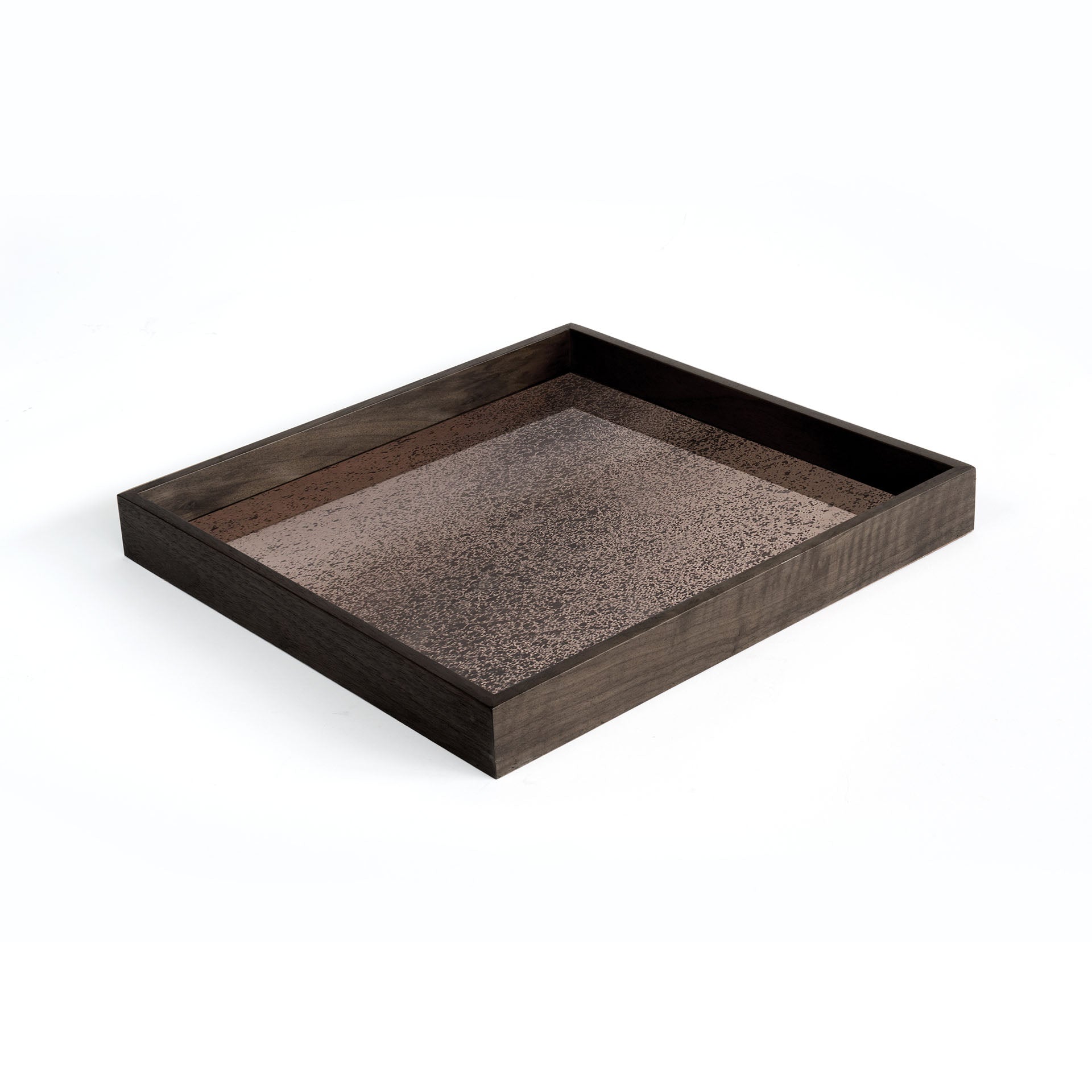 Ethnicraft - Plateau carré Miroir "Aged Bronze"- S - 38 x 38 x H4