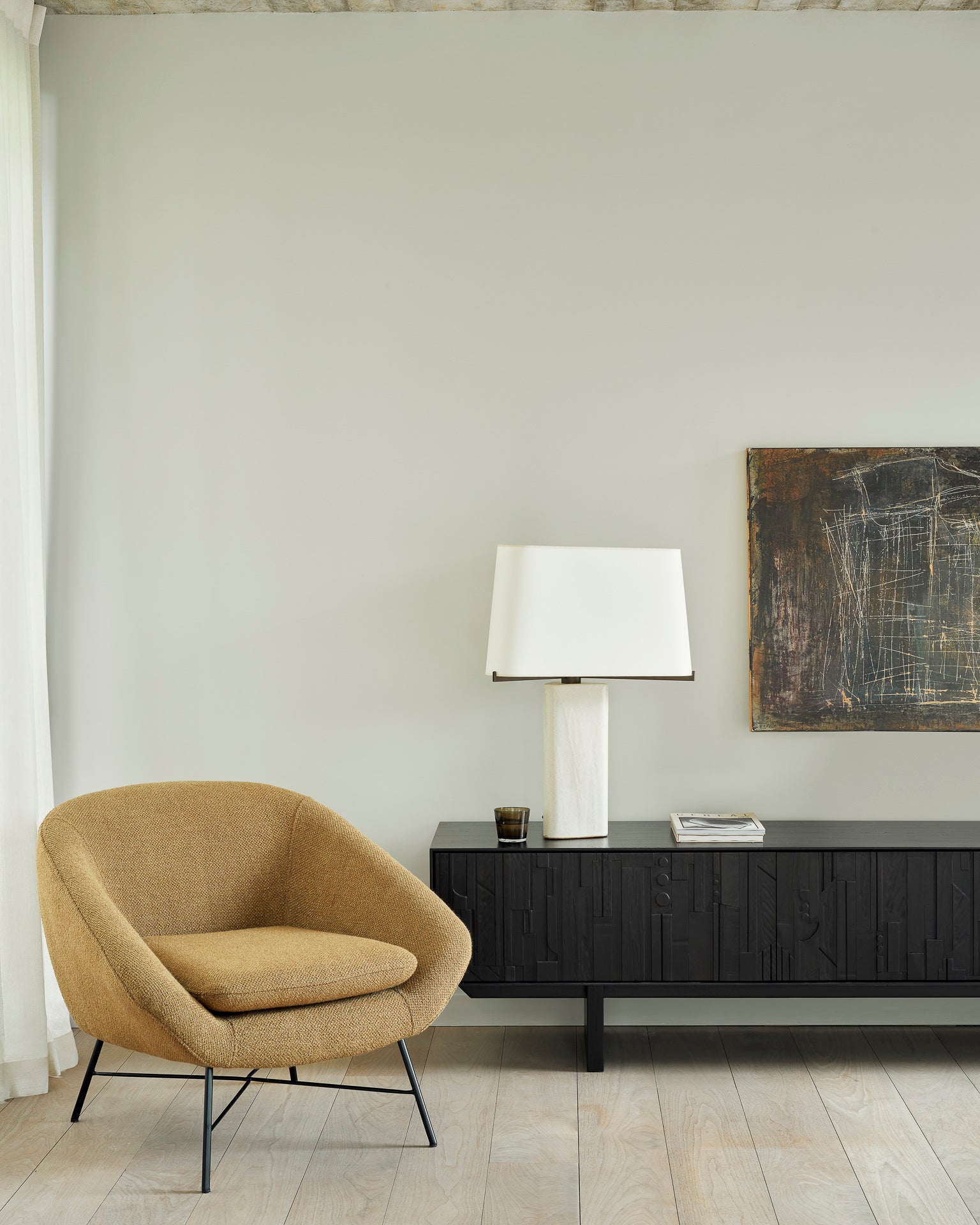 Ethnicraft - Meuble TV Mosaic - Teck - 2 tiroirs 1 abattant - 242 x 45 x H53