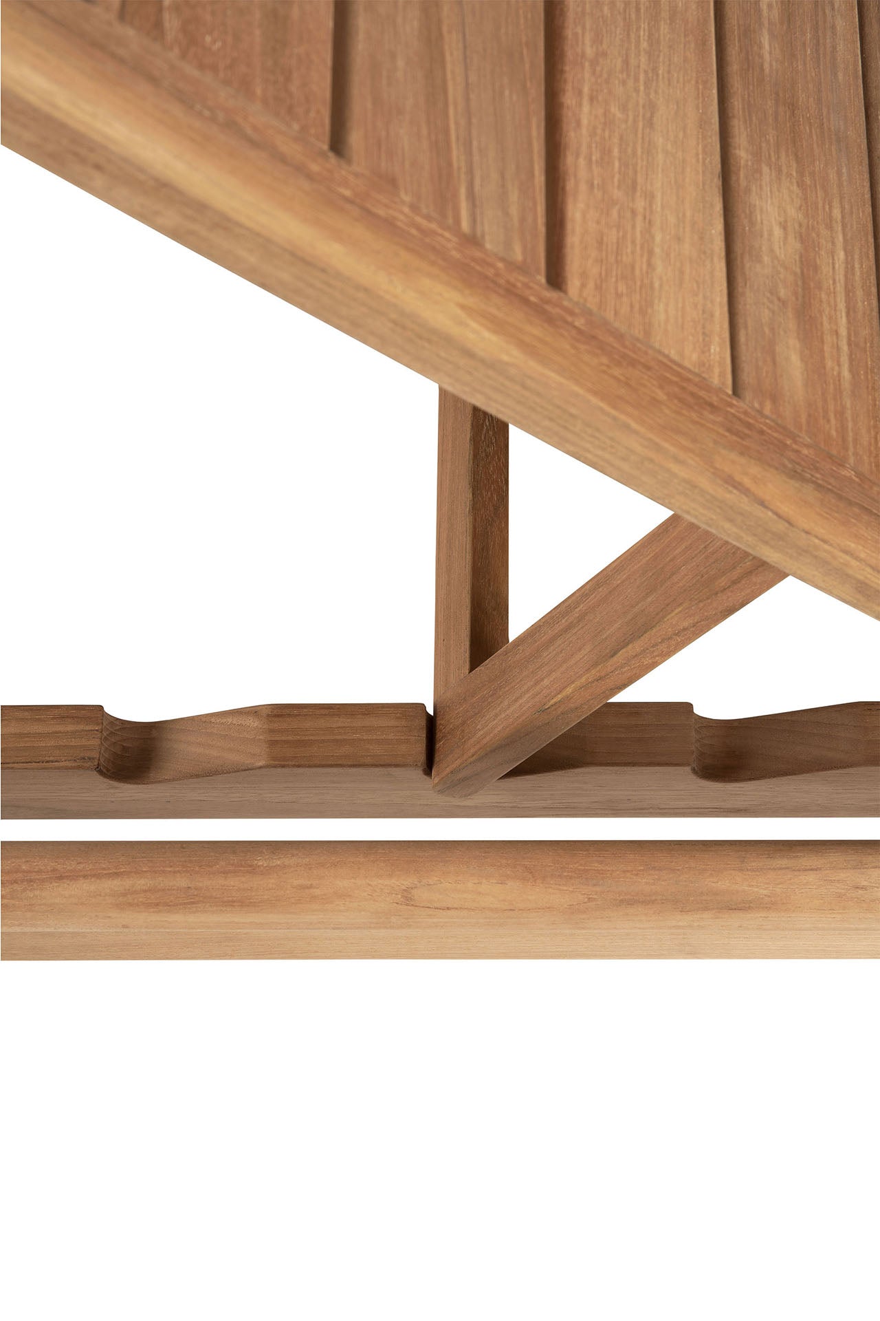 Ethnicraft - Chaise-longue inclinable de jardin Jack en teck – structure en teck