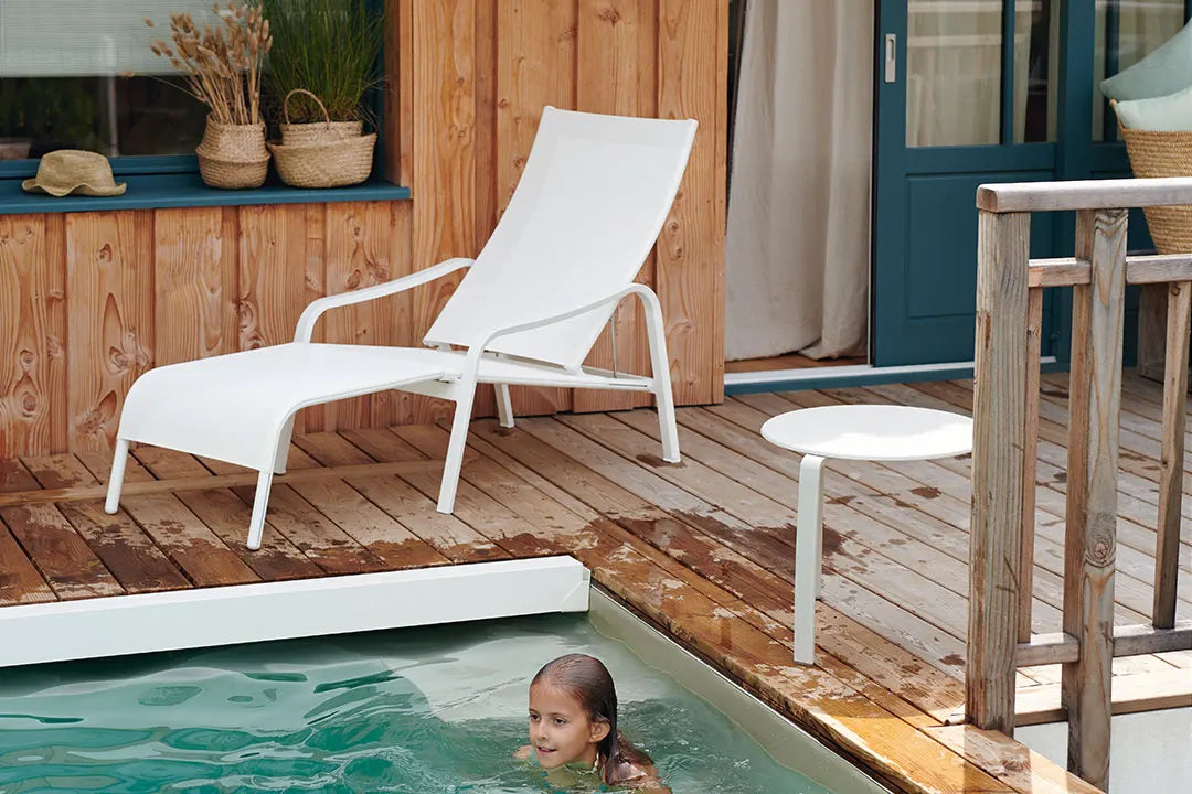 Fermob - Alizé - Fauteuil bas + Repose-pieds