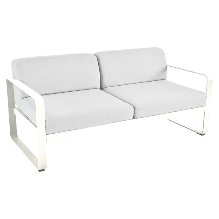 Fermob – Bellevie – Canapé 2 places - Tissu Blanc Grisé