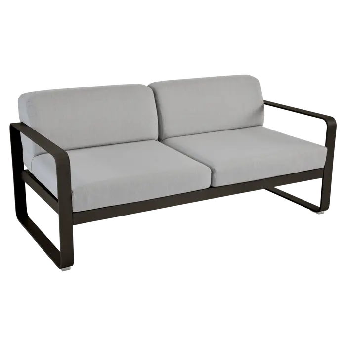 Fermob - Bellevie - Canapé 2 places - Tonka - Coussins gris flanelle (En stock)