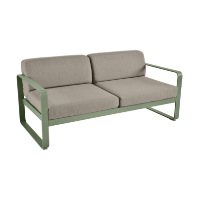 Fermob - Bellevie - Canapé 2 places - Cactus - Coussins Taupe (En stock)