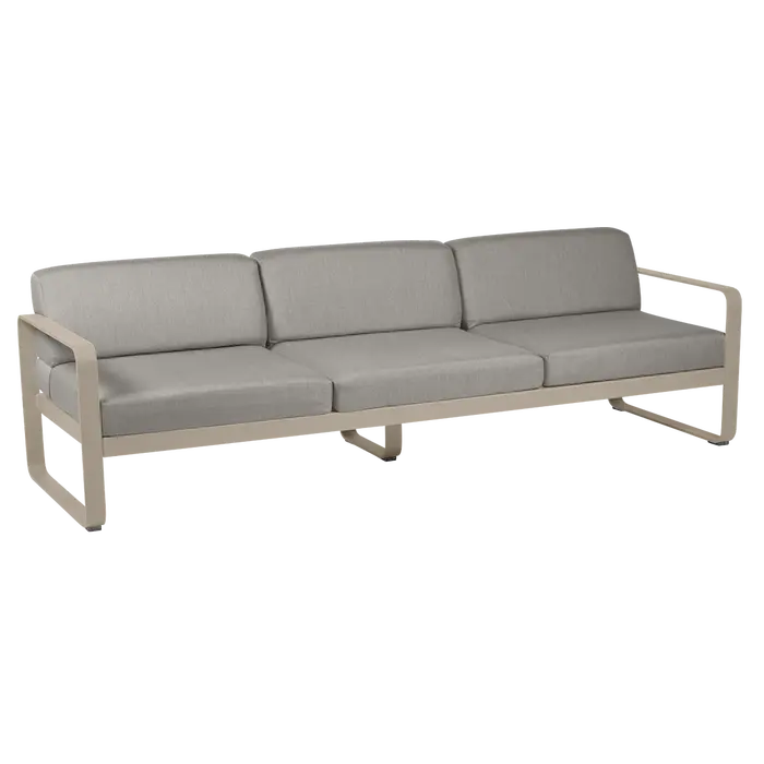 Fermob - Bellevie - Canapé 3 places - Muscade - Coussins Taupe (En stock)