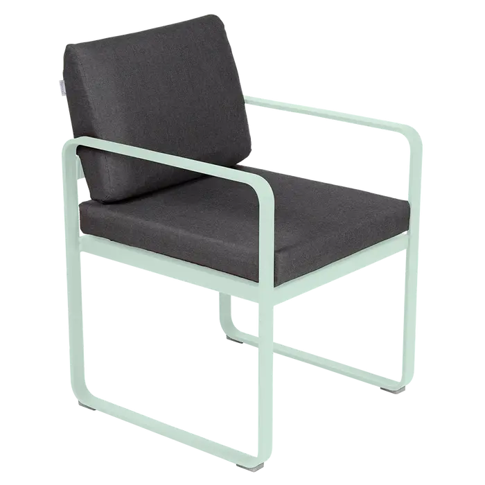 Fermob - Bellevie - Fauteuil Repas - Coussin Gris Graphite