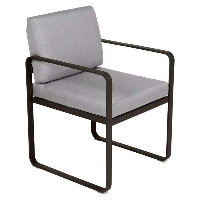Fermob - Bellevie - Fauteuil Repas - Coussin Gris Flanelle