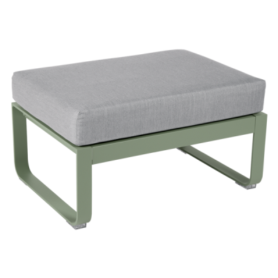 Fermob - Bellevie - Canapé (Pouf) - Cactus - Coussins Gris Flanelle (En stock)