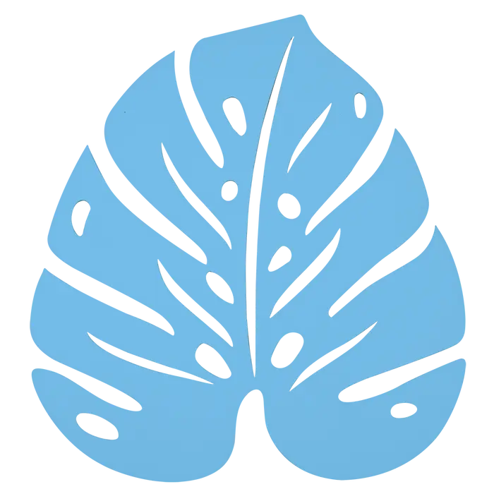 Fermob - Dessous de Plat Monstera - Bleu Maya