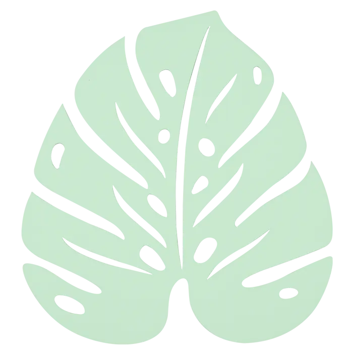 Fermob - Dessous de Plat Monstera - Menthe Glaciale