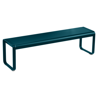 Fermob - Bellevie - Banc 3 places sans dossier - Bleu Acapulco