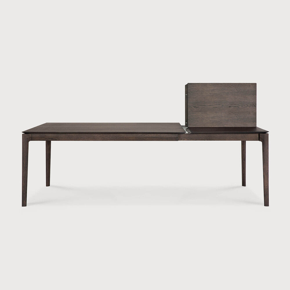 Ethnicraft - Table Bok à allonges - Chêne brun verni - 140/220 x 90 x H76