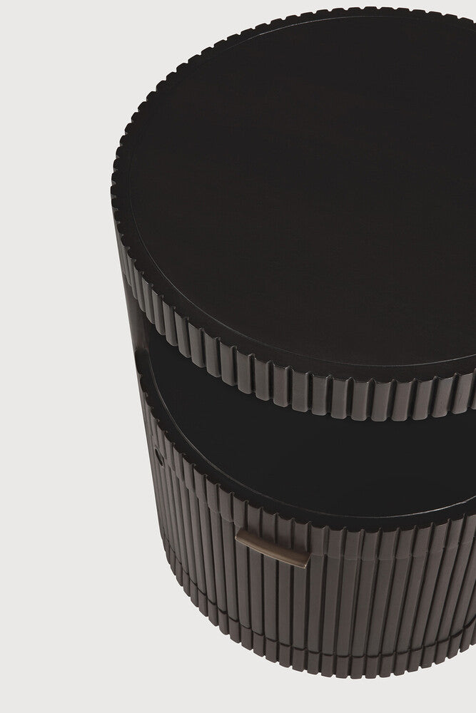 Ethnicraft - Meuble de rangement Boomerang - Acajou - 45 x 45 x H55