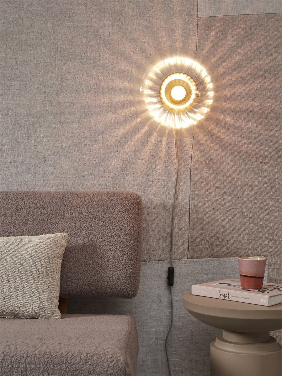 It's About Romi - Applique Brussels - Base Or et Globe Transparent