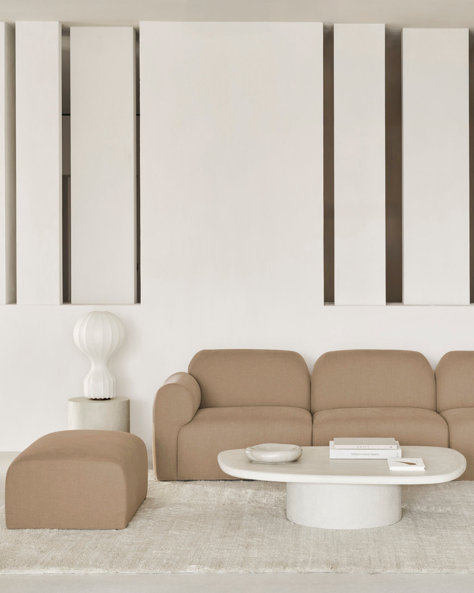 Ethnicraft - Canapé modulaire Bulky – Element Repose Pieds - 80 x 60 x H40