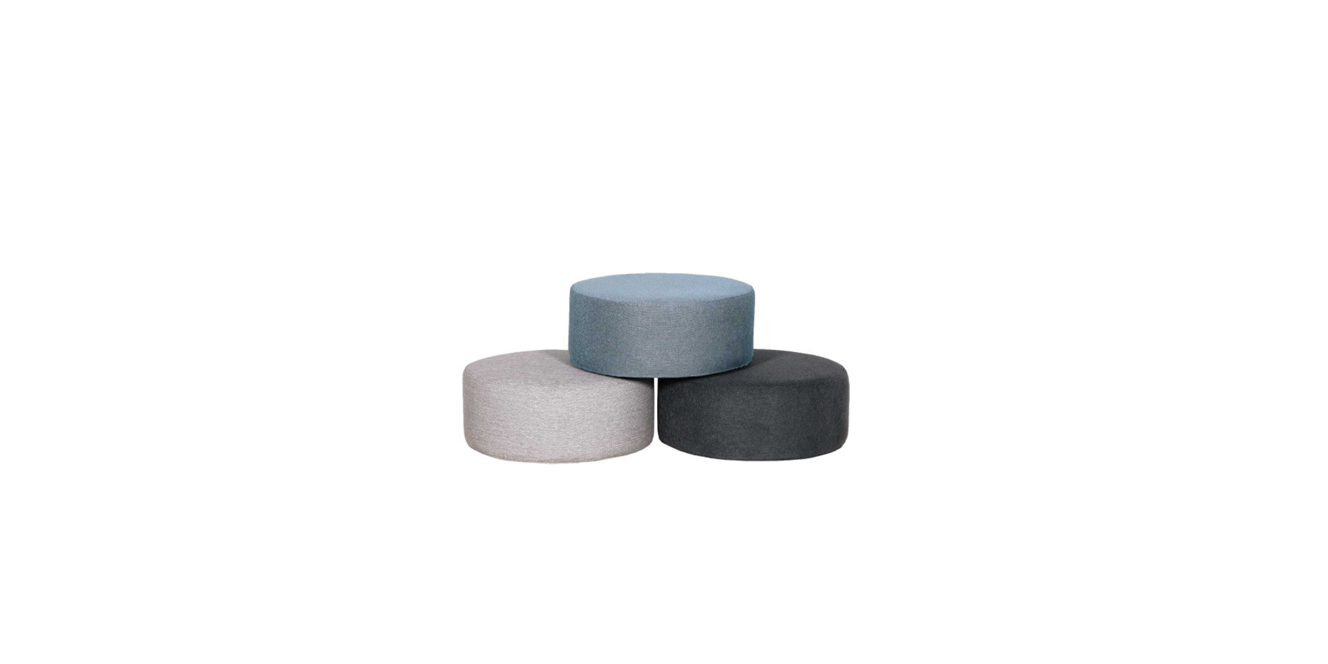 Sits - Pouf Circle - Diamètre 60 x H25 - Tissu catégorie 1