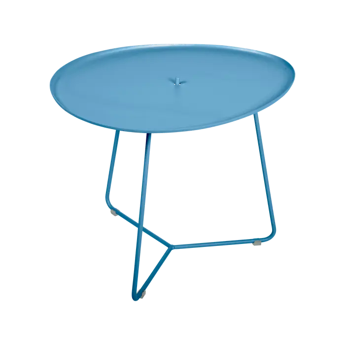 Fermob - Cocotte - Table basse avec plateau amovible - Bleu Maya