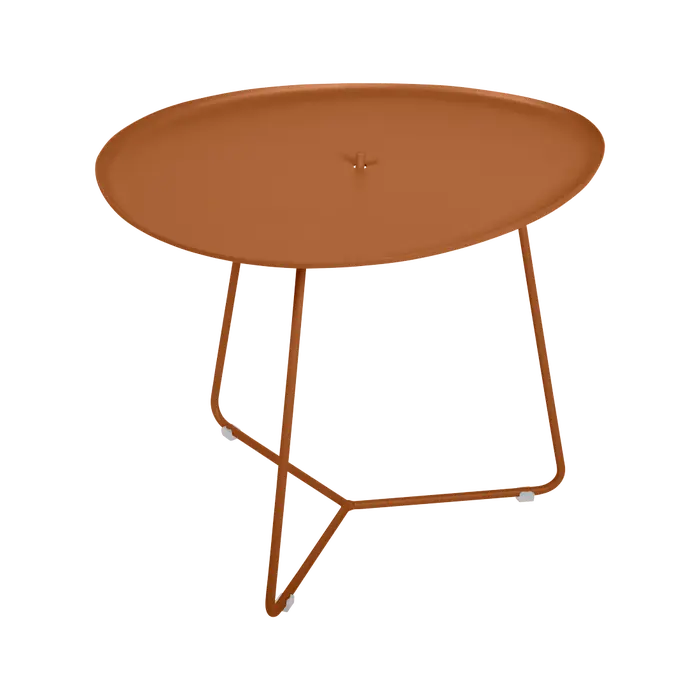 Fermob - Cocotte - Table basse avec plateau amovible - Orange Confite