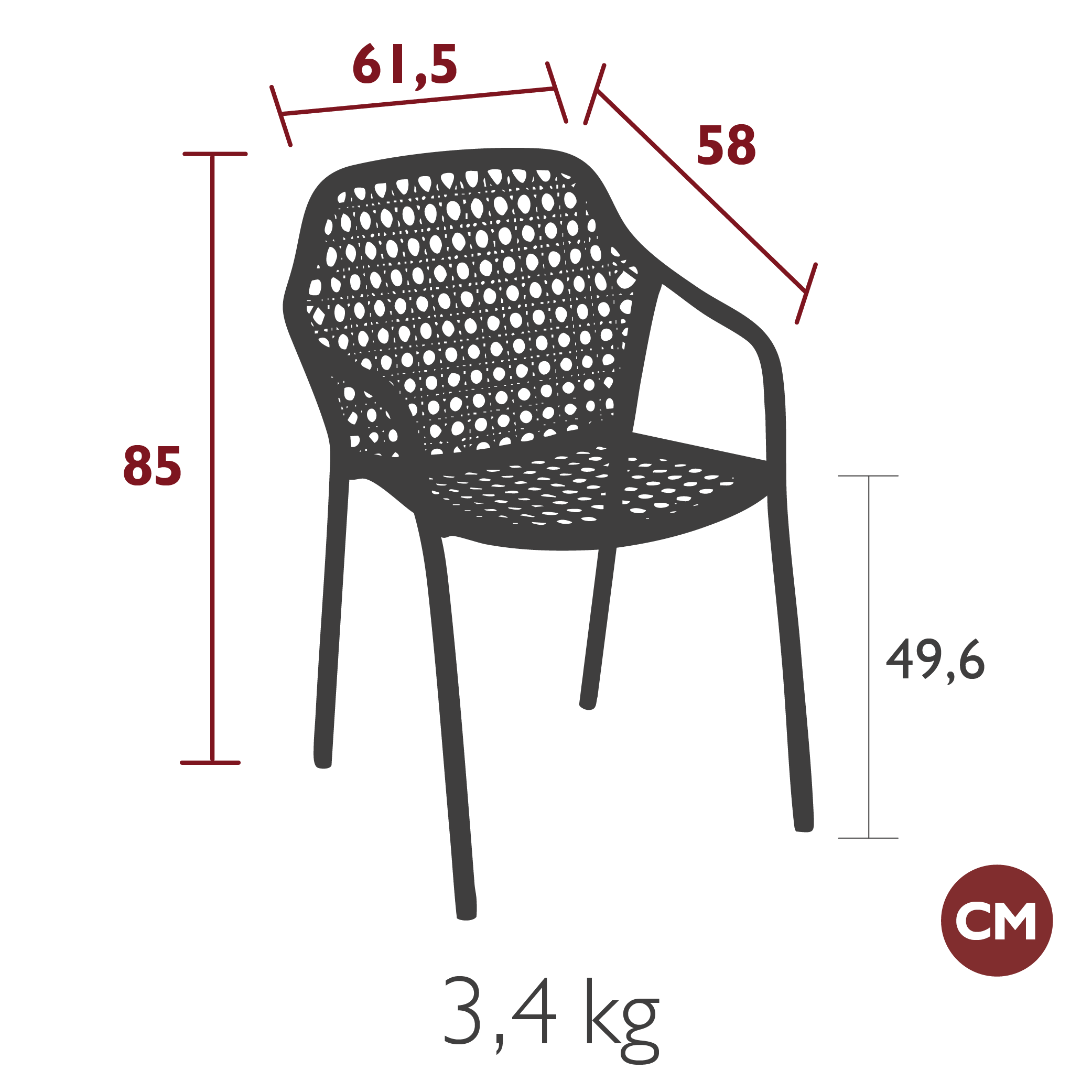 Fermob - Croisette - Bridge - 4 Coloris