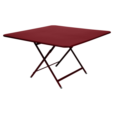 Fermob - Caractère - Table carrée - 128 x 128 x H74 - Piment (En stock)