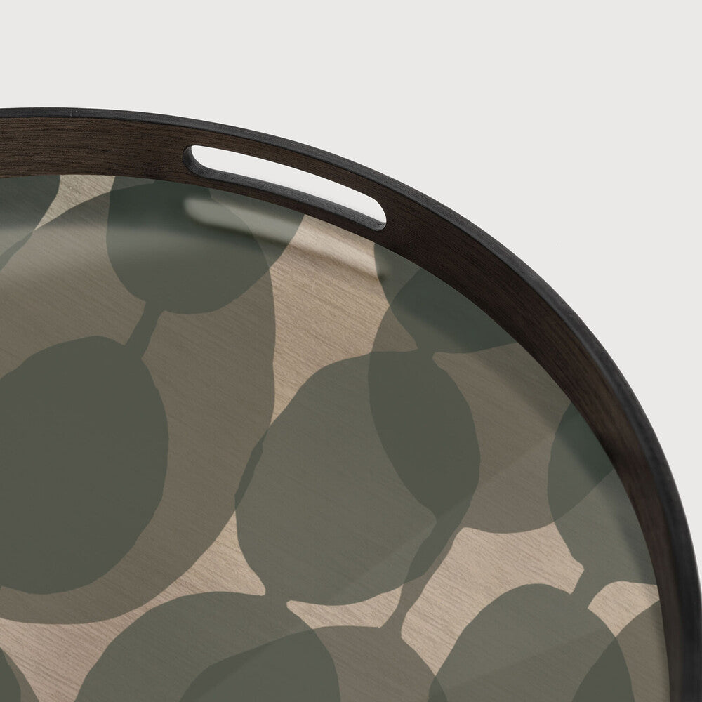 Ethnicraft - Plateau Connected Dots Glass - Rond - S - 48 x 48 x H4 (-30%)