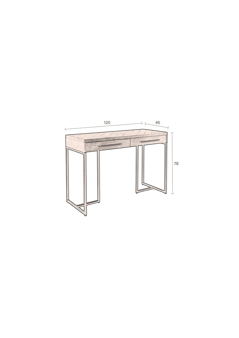 Dutchbone - Console Class - Finition chêne - 120 x 45 x H78