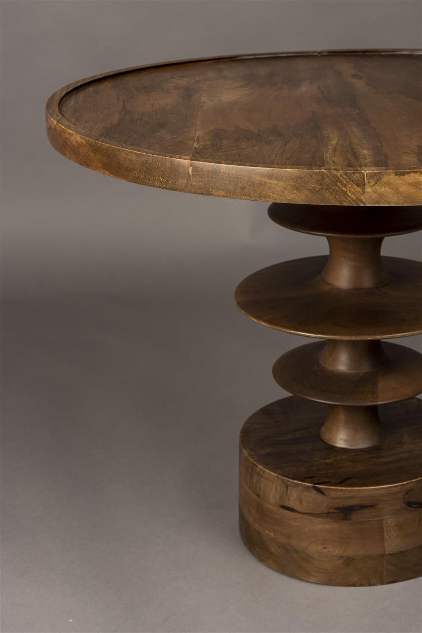 Dutchbone - Table d'appoint Cath - Manguier - Diamètre 66 x H50
