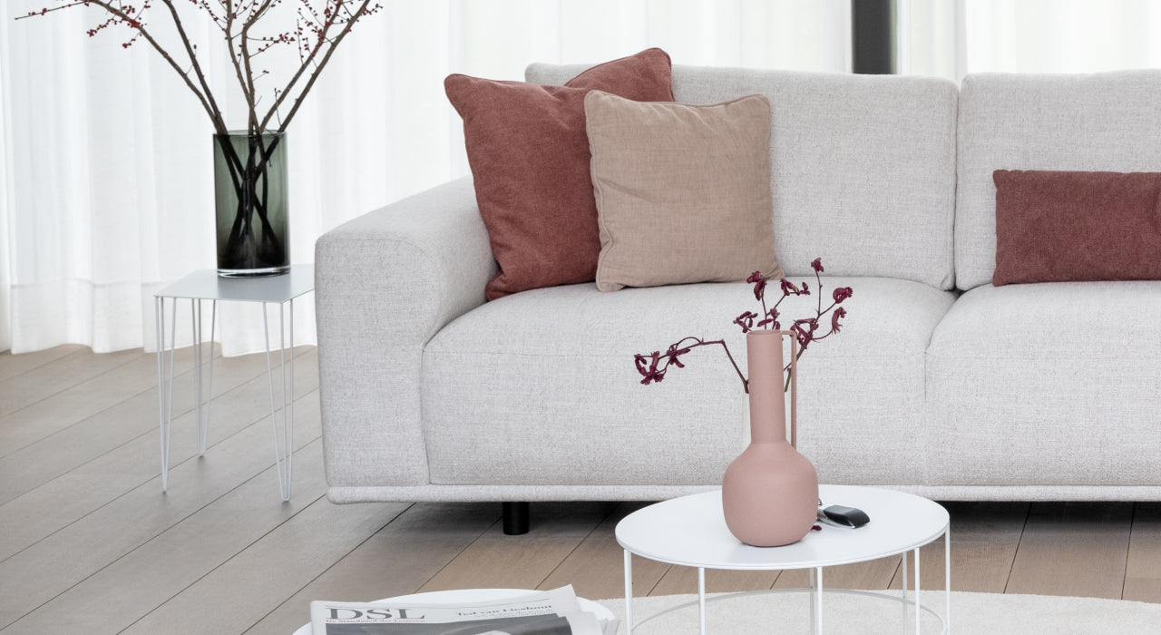 Moome - Canapé Féline - 203 x 106 x H assise 43/45 - Tissu Cat. 2