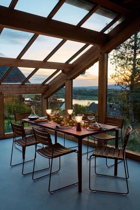 Fermob - Table Calvi - Plateau en Fénix - Usage Intérieur - 160 x 80 x H74