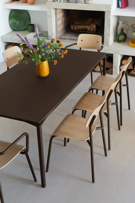 Fermob - Table Calvi - Plateau en Fénix - Usage Intérieur - 195 x 95 x H74