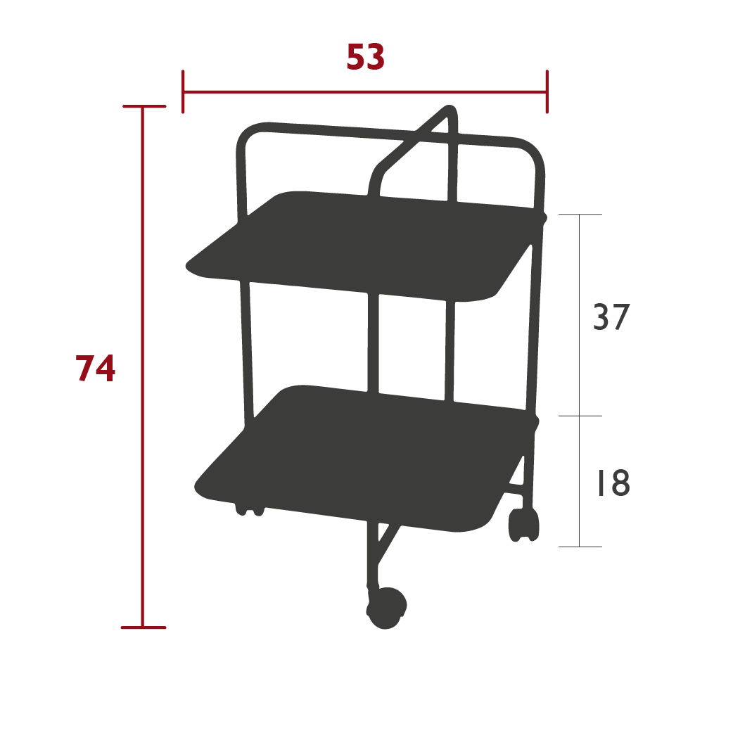 Fermob - Alfred - Guéridon - 53 x 53 x H74 - 25 Coloris