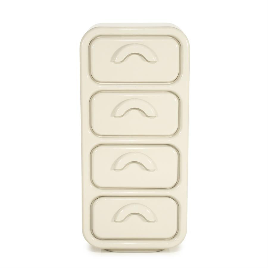 By-Boo - Gubby - Cabinet - MDF laqué, coloris Beige - 50.5 x 32.5 x H108