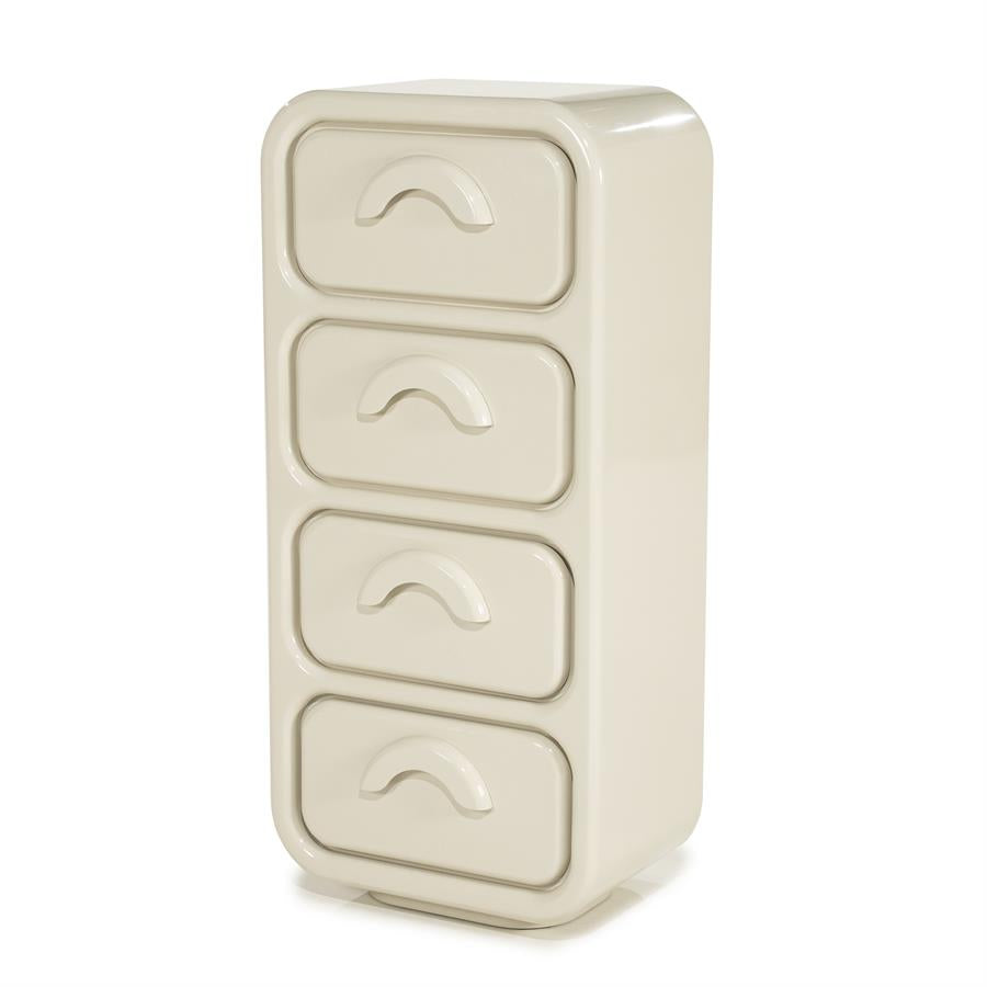 By-Boo - Gubby - Cabinet - MDF laqué, coloris Beige - 50.5 x 32.5 x H108