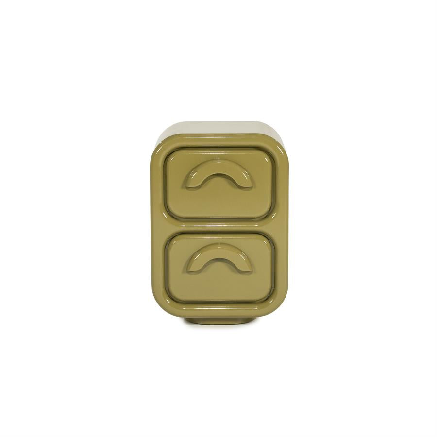 By-Boo - Gubby - Chevet - MDF laqué, coloris Vert - 40.5 x 31.5 x H58