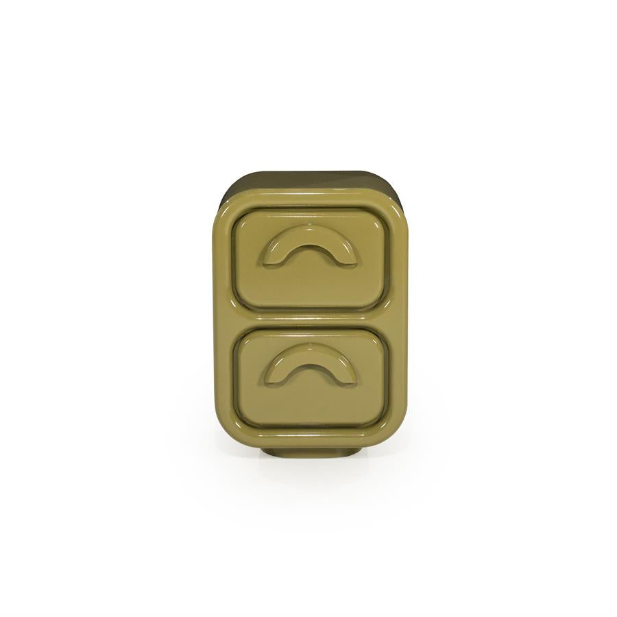 By-Boo - Gubby - Chevet - MDF laqué, coloris Vert - 40.5 x 31.5 x H58