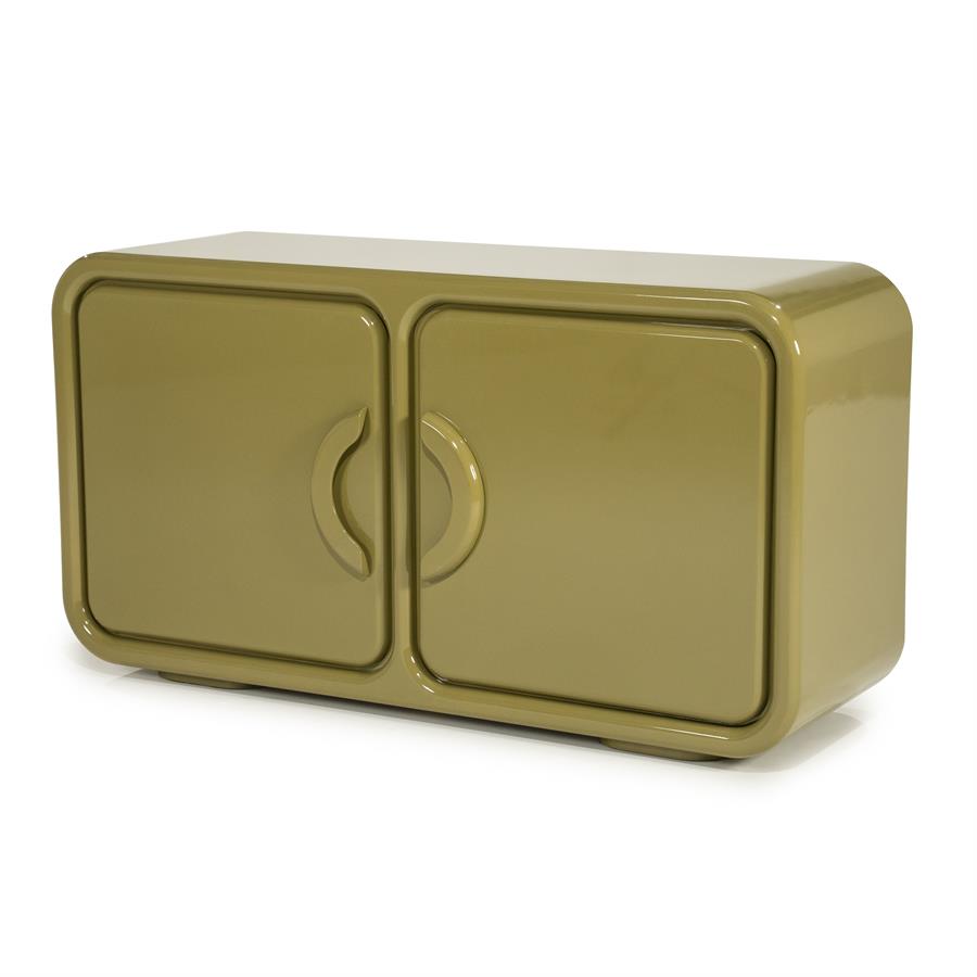 By-Boo - Gubby - Buffet - MDF laqué, coloris Vert - 120 x 40 x H65