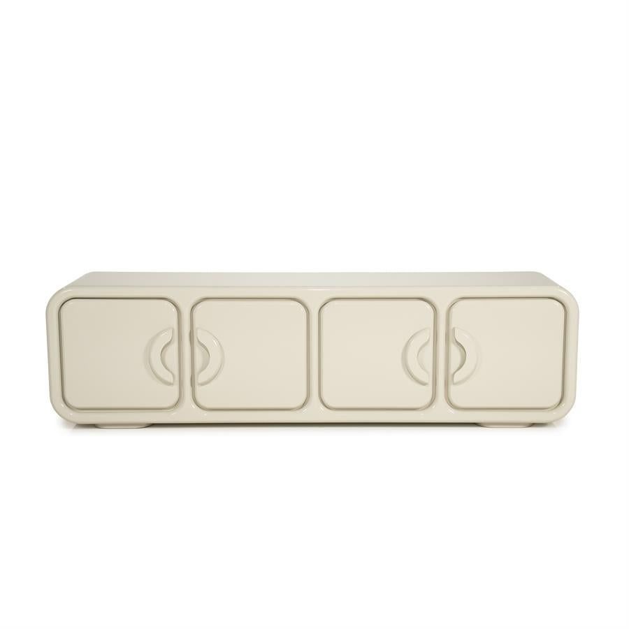 By-Boo - Gubby - Meuble TV - MDF laqué, coloris Beige - 176 x 39 x H50