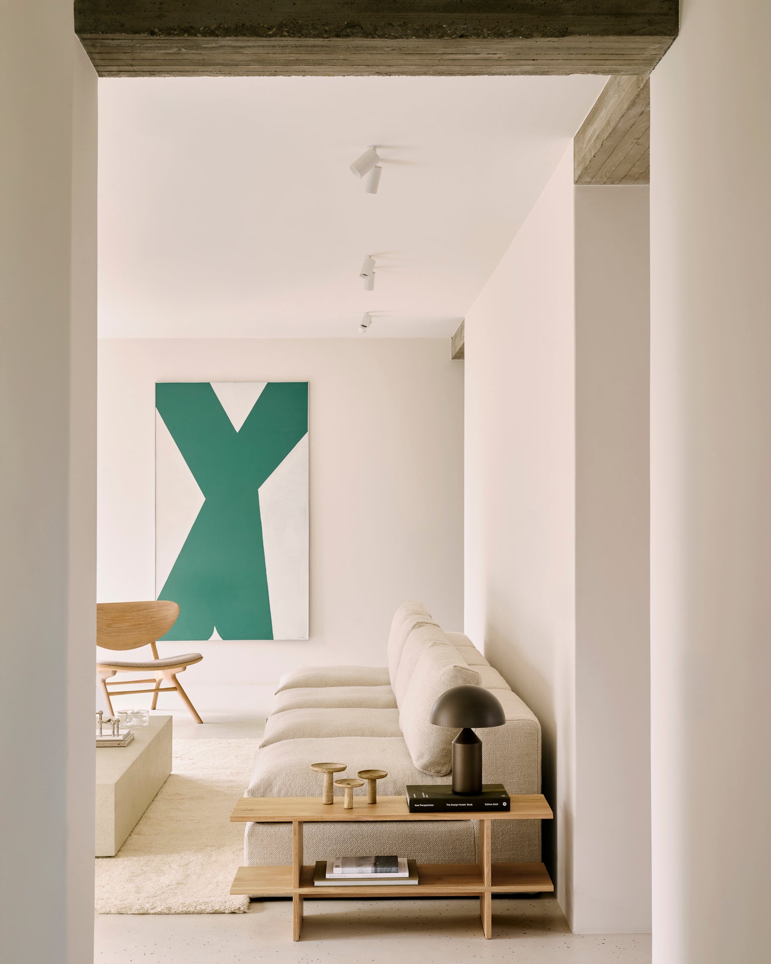 Ethnicraft - Table d'appoint Kabuki - Chêne Massif - 103 x 30 x H40