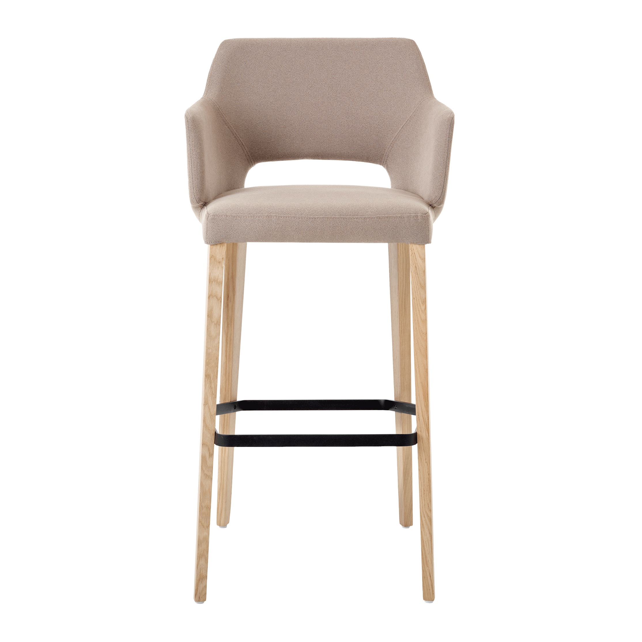 Mobitec - Tabouret de bar Lena - Avec Accoudoirs - Hauteur d'assise 82 Cm